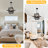 Mercer41 6 - Light Dimmable Industrial Square/Rectangle Geometric Candle Style Chandelier with Metal Cage for Dining Room, Kitchen Island, Foyer, Hallway-1153974940