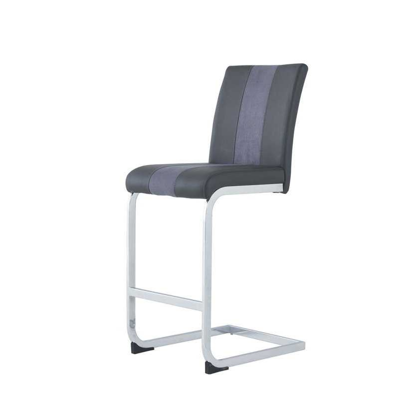 Tabouret de comptoir 26 po Arum, Gris, 1