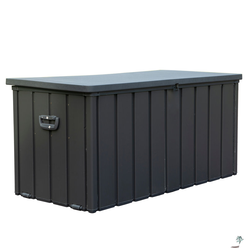 Boîte de rangement pour terrasse 120 gallons, Gris