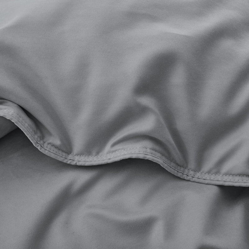 Édredon épais en duvet d'oie blanche, Simple, Gris foncé