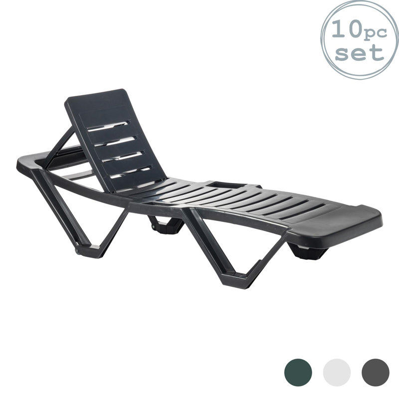 188cm Long Reclining Single Chaise, Grey