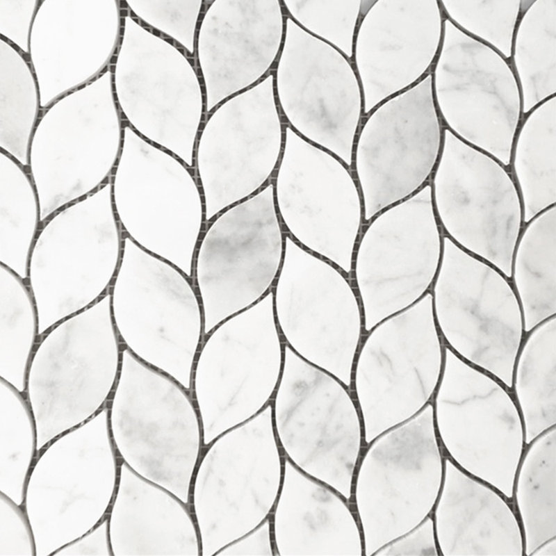 Carreau de mosaïque de marbre 14 po x 11 po