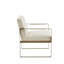 Chaise d'appoint avec pieds en métal pour le salon