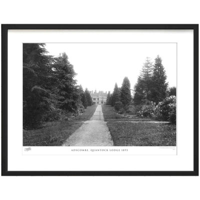 Adscombe, Quantock Lodge 1895 - Single Picture Frame Print