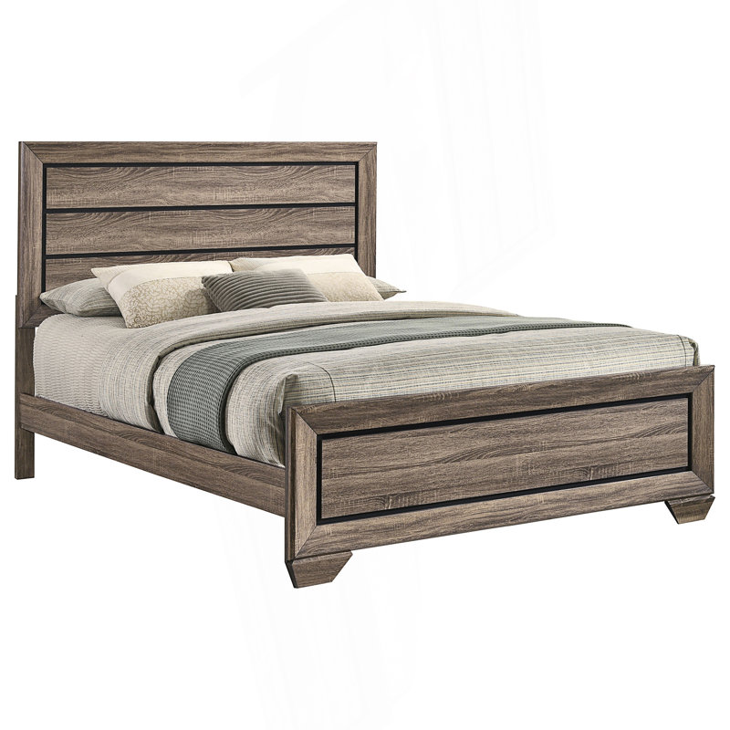 Queen Panel Bed with Rustic Charm