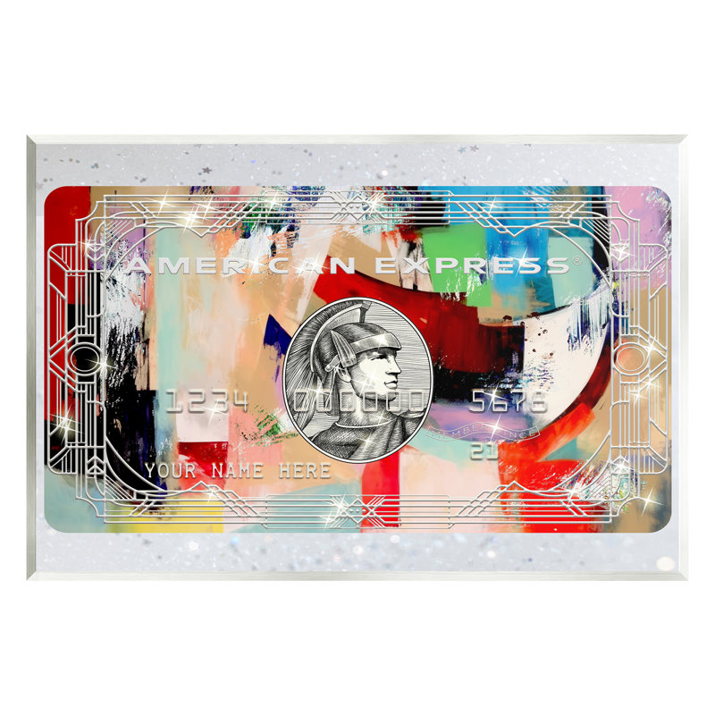 Impression sur carte de crédit Glam sur panneau de fibres à densité moyenne par Ziwei Li, H 10 po x l 15 po x P 0,5 po