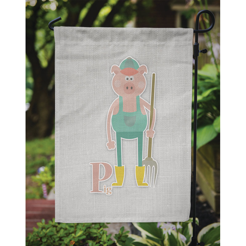 Double Sided 15'' H x 11'' W Polyester Animal Garden Flag
