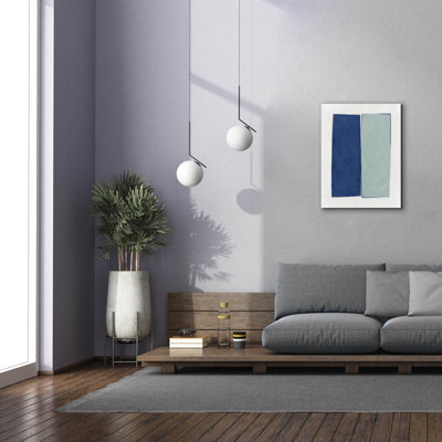 'Monolithic 1 Blue' by Mike Schick Canvas Wall Art