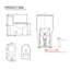 Toilette monobloc à double chasse d'eau siphonique 0,8/1,28 GPF, cuvette allongée confort ADA de 17 po avec entraxe de 12 po, abattant et couvercle à fermeture amortie, verte-135562572