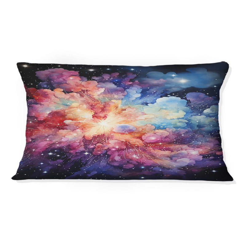 Coussin décoratif galaxie Galaxy Celestial Fireworks I - Galaxies