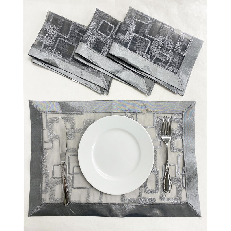 Polyester Geometric Rectangle Placemat