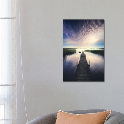 Boat Ride Under The Stars? by Lauri Lohi - Wrapped Canvas Print