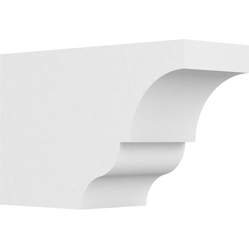 6"W x 10"H x 16"L Standard Asheboro Architectural Grade PVC Rafter Tail, 10"H x 6"W x 16"D