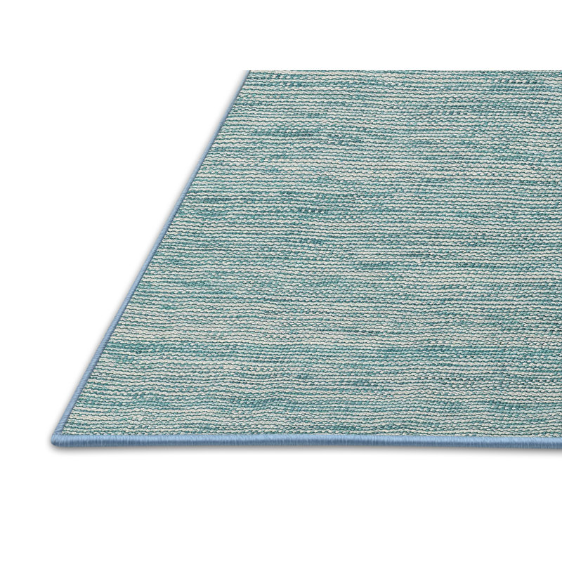 Tapis contemporain bleu, Rectangle 2 pi x 4 pi