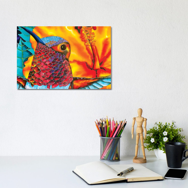 Rufous Hummingbird by Daniel Jean-Baptiste - Wrapped Canvas Print, 20.32 cm H x 30.48 cm W