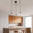 Industrial Black Chandelier, Adjustable Height, Metal Body, 40W Max, 39.4 x 2.4 inches, 40.2 inches Tall, Base Plate: 6.3 inches Diameter | Perfect for Nostalgic & Modern Decor | IP20 Rated for Indoor Use-732816070