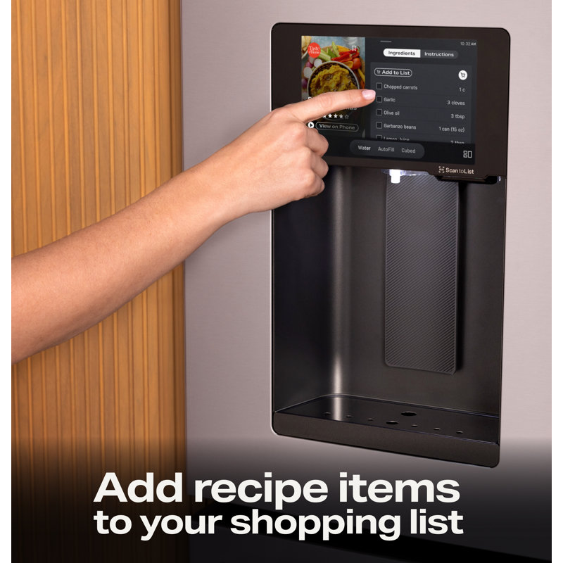 GE Profile ENERGY STAR 22.4 Cu. Ft. Smart Counter-Depth 4-Door French-Door Refrigerator with Kitchen Assistant