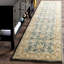 Antiquity Hand-Tufted Teal Blue / Taupe Area Rug-1328635463