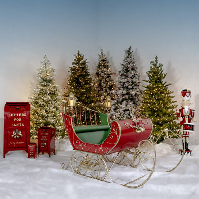 Grand traîneau de Noël de style victorien «Kutaisi» art / figurine