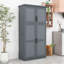 Armoire de cuisine autoportante en bois avec tablette réglable, plateaux coulissants et dispositif de sécurité-1424751185-1424751186