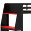 Lit mezzanine avec bureau Gaming