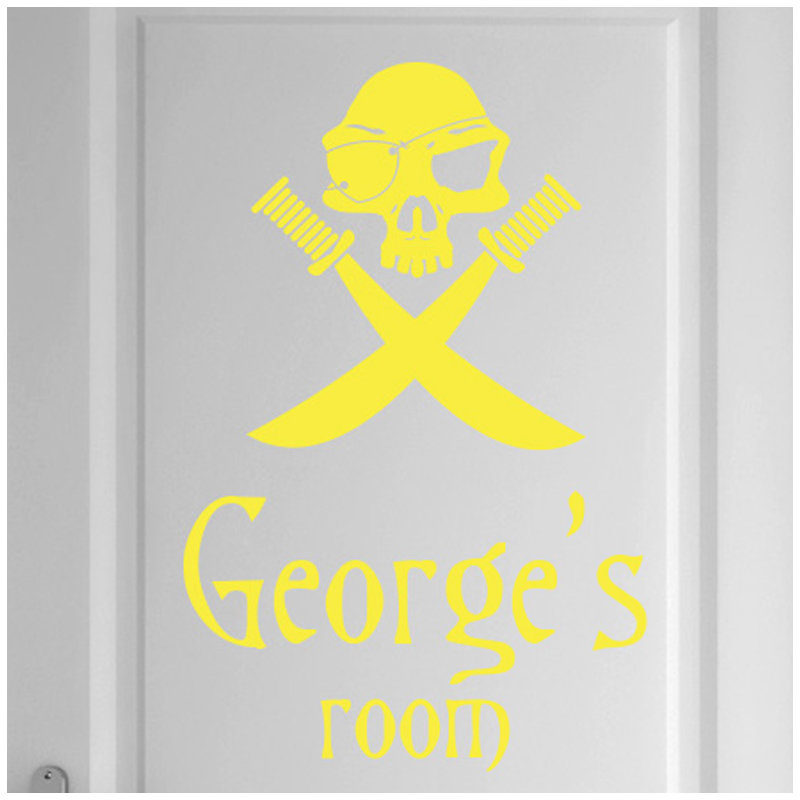 Nautical & Beach Wall Decal, Bright Yellow