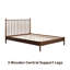  Structure de lit en bois massif Inno avec tête de lit à broche et lattes silencieuses, capacité de 1000 lb-962485926-959207309