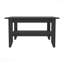 San Jose Coffee Table With One Shelf Black Wengue Finish