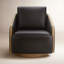 Fauteuil demi-tonneau pivotant l 32 po Nieve-1132893109