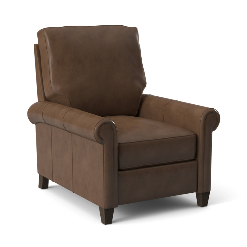 Haskins Recliner, Anilina Hunter Genuine Leather, Cobblestone, Manual