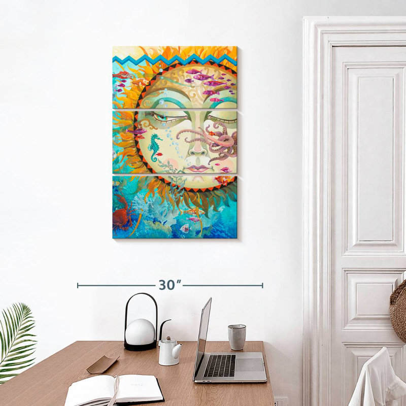 Oberle Underwater Sunset, 32" H x 20" W