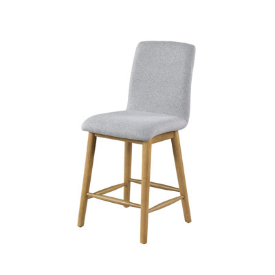 Pillay Upholstered Counter Stool With Tapered Legs