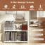 Metal,Manufactured Wood 76cm H Media Shelves