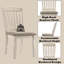 Ensemble de 2 chaises de salle à manger Fedele