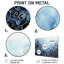 «Abstract Oceanic Spiral Profondeur II», impression d'art mural en métal moderne, spirales abstraites-805803581