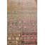 Tapis unique gris / taupe / rose 7 pi x 14 pi 9 po Khotan