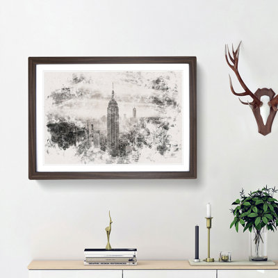 New York Skyline - Picture Frame Graphic Art Print