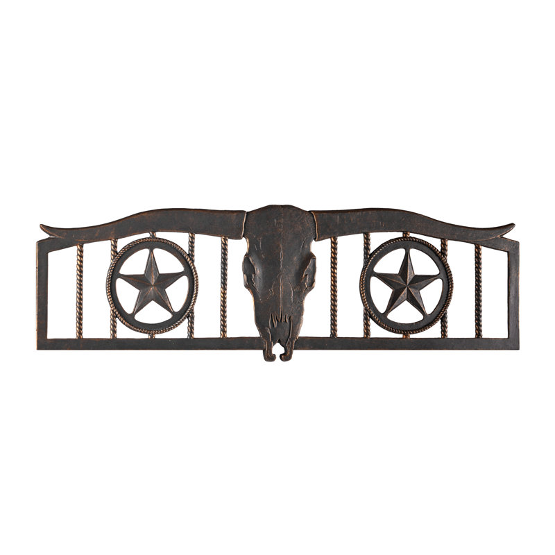 Banc de parc en fonte Hembree Longhorn