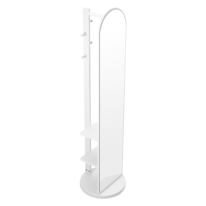 Rectangle Floor Mirror, Warm White