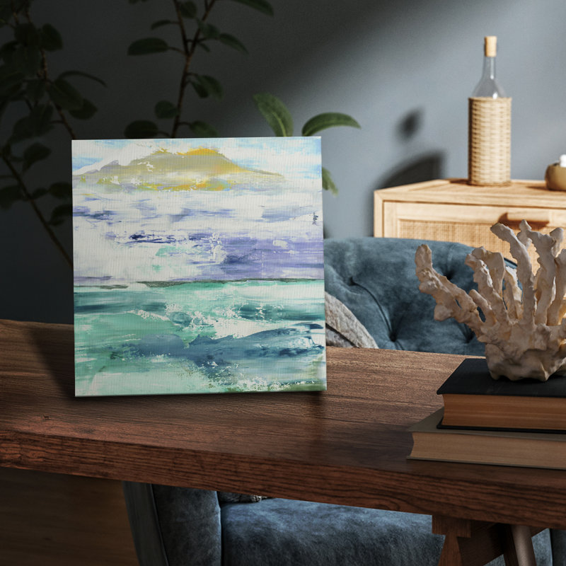 Fantaisie, paysage marin - galerie Cavas sur mesure, H 60 po x l 40 po