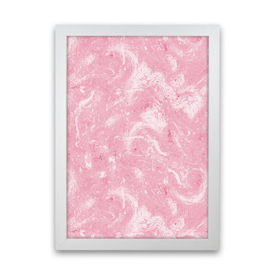 Abstract Dripping Painting Pink - Print