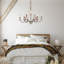 Lustre classique à 9 lumières de style bougie avec détails en bois Aurora -799613244-799613245