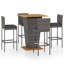 Ensemble repas pour 4 personnes avec coussins Tocarra Square-296619146-367491533