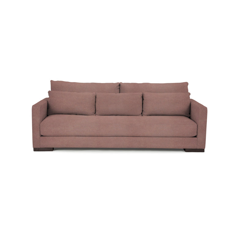 Leon Sofa, Wenge, Black Bear Polyester