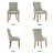 Button-Tufted Upholstered Dining Chair & Side Chair(Set Of 2)-1508081818