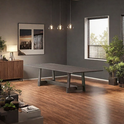 Solid wood ash creative dining table