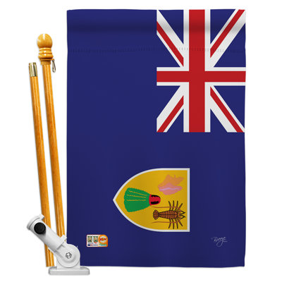 Double Sided 40'' H x 28'' W Polyester Flag Set