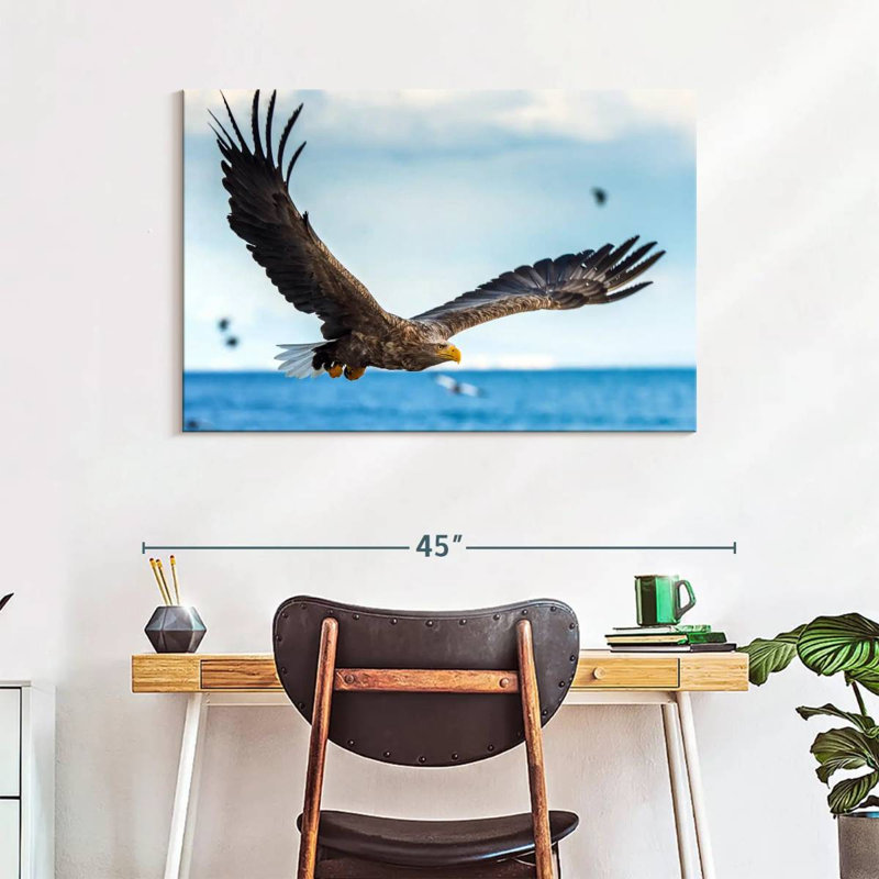 Eagle In Flight, 26" H x 39" W