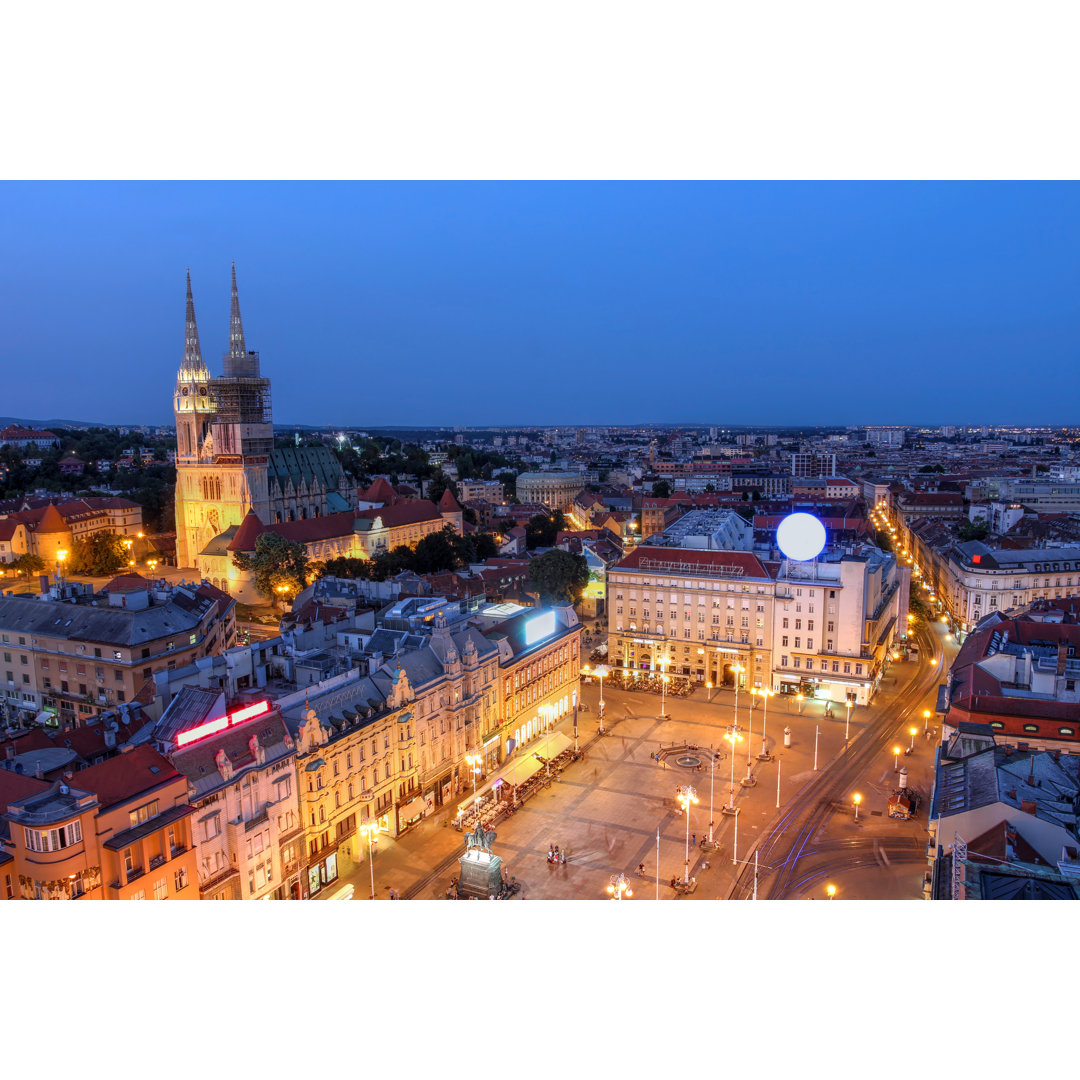 Zagreb, Kroatien von Bogdan Lazar - Leinwandbild