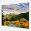Coucher de soleil dans les montagnes - impression d'art mural paysage-33230696-16485928